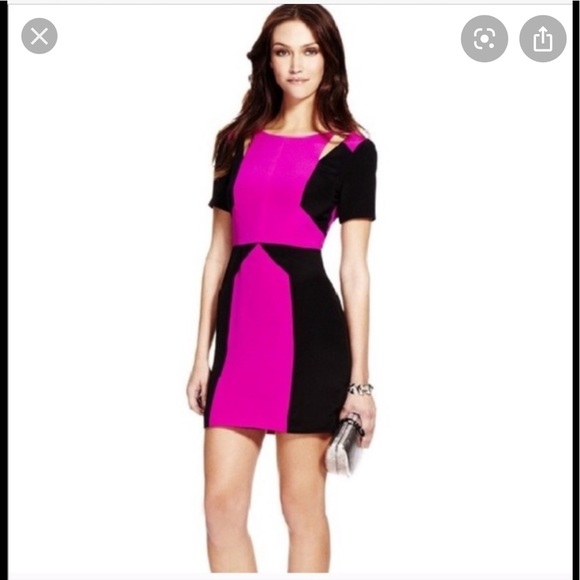 Rebecca Minkoff Women's Crystal Colorblock Ponte Dress - Picture 2 of 8